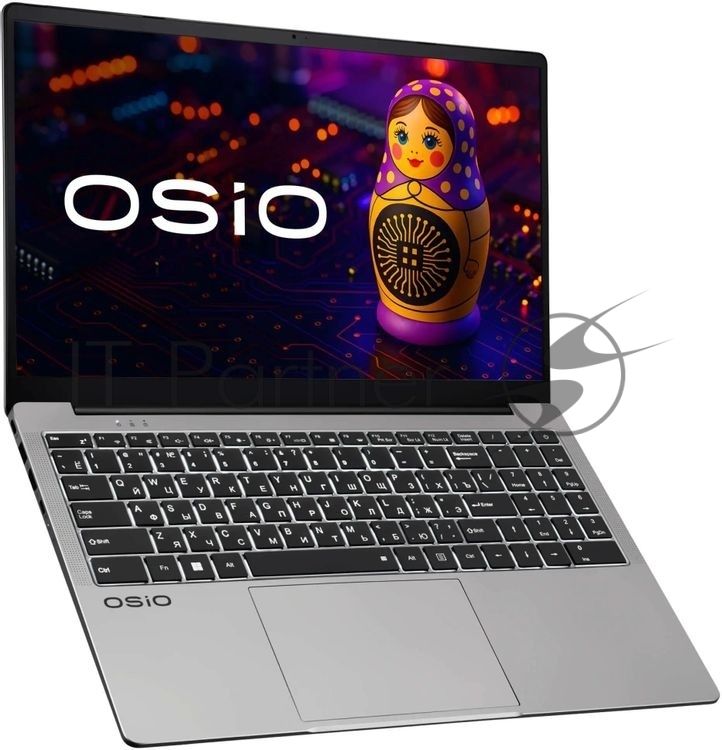 Ноутбук Osio FocusLine F150a-026/15"/IPS/AMD Ryzen 5 5560U/16Gb/512Gb SSD/AMD Radeon Graphics/Uncom/серый/1.7kg