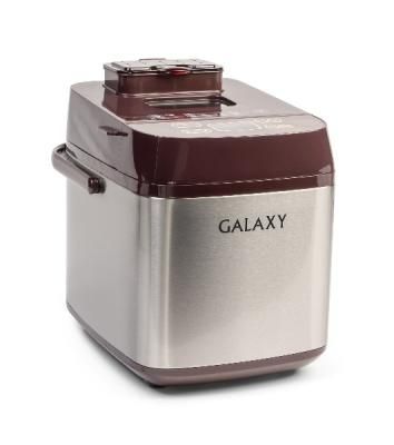 Хлебопечка Galaxy GL2700 серебристый/коричневый, 600 Вт, 0.75 кг, 19 программ