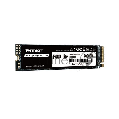 Накопитель SSD Patriot P400 Lite 1Tb M.2 2280 NVMe PCle 4.0 x4 R3500/W2700 TbW 560Tb 3D NAND with HS