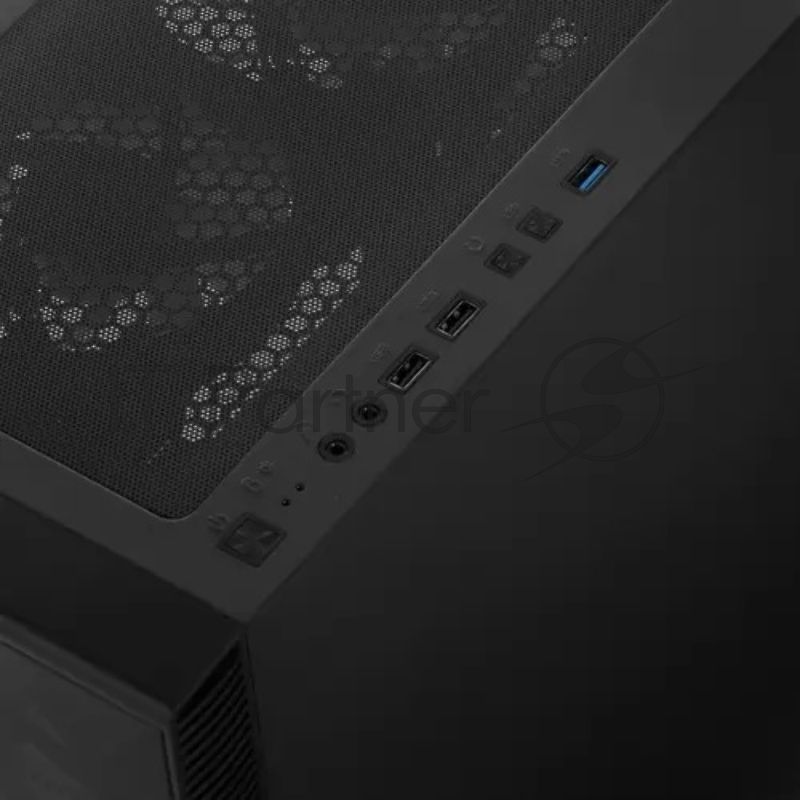 Компьютерный корпус Montech X3 GLASS, без БП, ATX 6x120мм 2xUSB 3.0 1xUSB3.1 audio bott PSU, черный