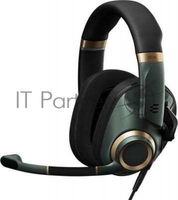 Игровая гарнитура EPOS H6 PRO Closed зелёная (Sennheiser, mini jack 3.5 мм, PC / Soft phone, PS4, Xbox One, Nintendo Switch, Mac OSX, PS5, Xbox Series X)