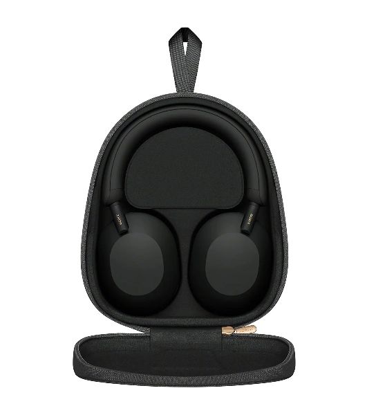 Беспроводные/проводные наушники Sony WH-1000XM5 черный, полноразмерные, Bluetooth + проводной, активное шумоподавление, до 30 ч