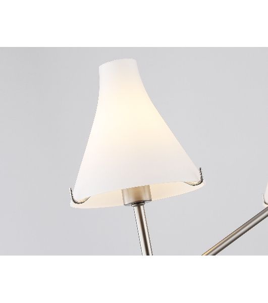 Люстра Ambrella light LH57121/3 SN/FR никель/белый матовый E14/3 max 40W D650*590