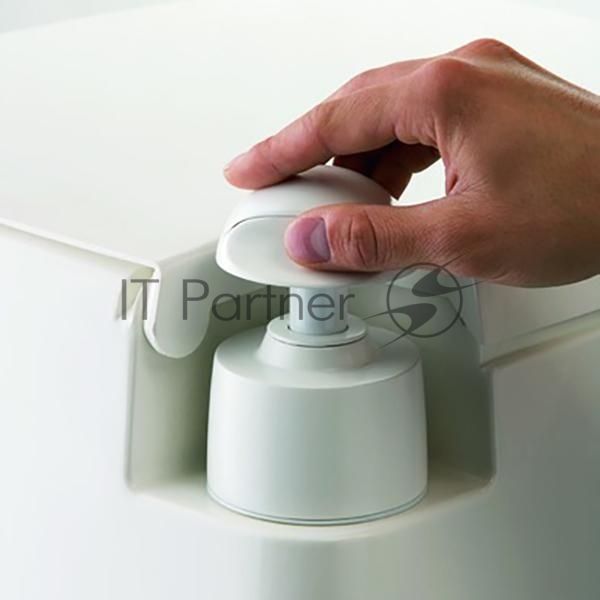 Биотуалет Thetford Porta Potti Qube 365 White (белый, нижн бак 21л, верхн бак 15л, ручн насос, индикатор заполн нижнего бака, размер 41,4х38,3х4