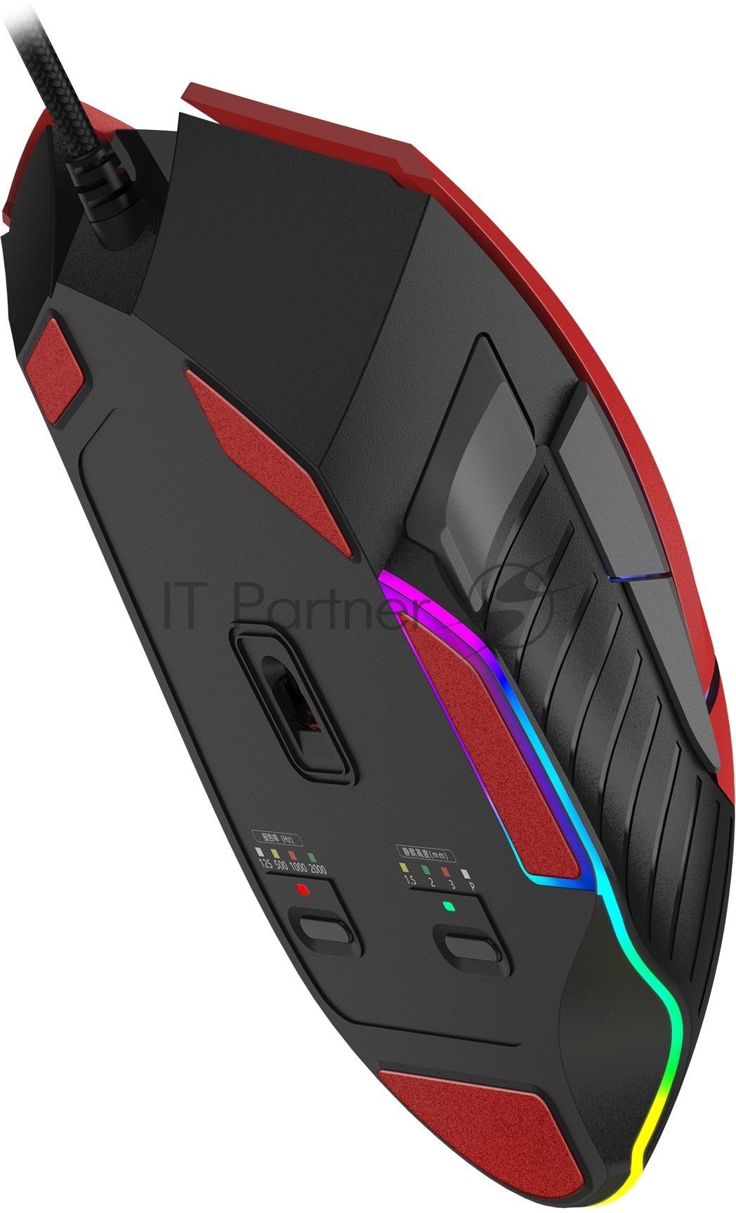 Мышь проводная A4Tech Bloody W95 Max Sports красный/черный оптическая (12000dpi) USB (10but)