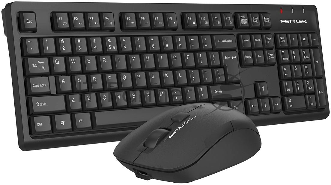 Комплект клавиатура+мышь A4Tech FStyler FG1200S беспроводной, USB, чёрный