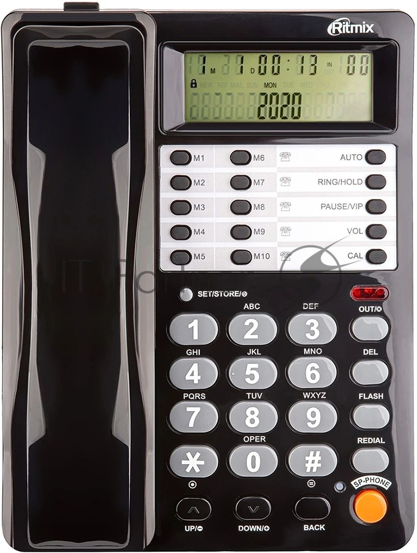 Телефон проводной Ritmix RT-495 черный