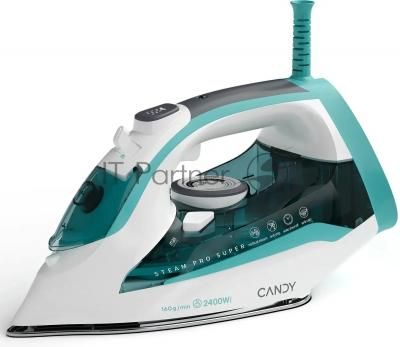 Утюг Candy CI-103 белый/бирюзовый, 2400 Вт, 50 г/мин, 160 г/мин, 370 мл Утюг Candy CI-103 белый/бирюзовый, 2400 Вт, 50 г/мин, 160 г/мин, 370 мл