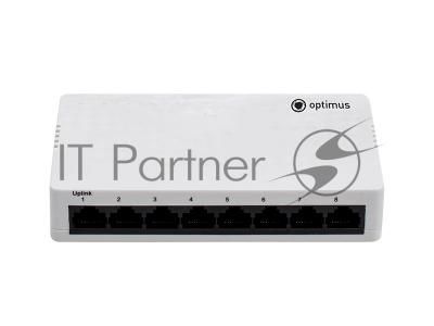 Коммутатор Optimus U1EN-7F/1F, 7×100 Мбит/с + 1×100 Мбит/с Uplink, неуправляемый