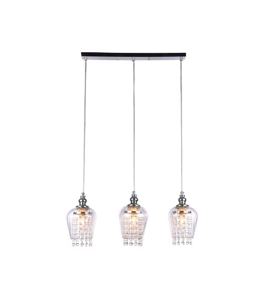 Светильник Ambrella light TR3612/3 CH/CL хром/прозрачный E27/3 max 40W 570*140*920