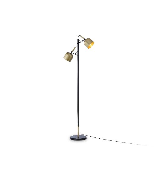 Светильник Ambrella light TR97125/2 GD/BK золото/черный E27*2 max 40W D130*223*1460