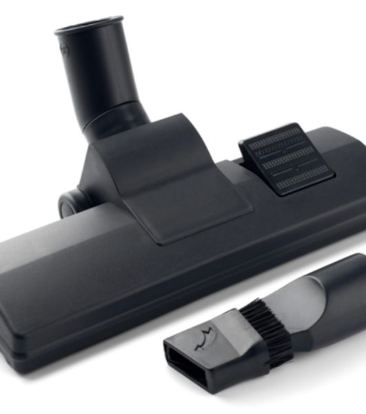 Пылесос Domfy DSC-VC704 черный/красный, 400/2400 Вт, уборка сухая, пылесборник контейнер 3 л