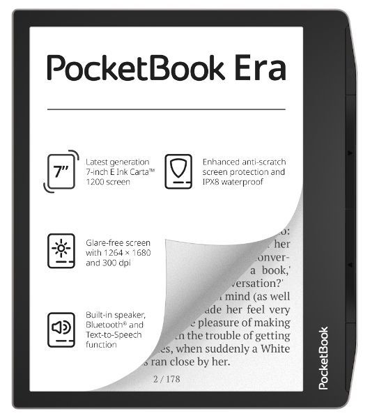 Электронная книга PocketBook 700 ERA 16Gb Stardust Silver (серебристый) (PB700-U-16-WW)