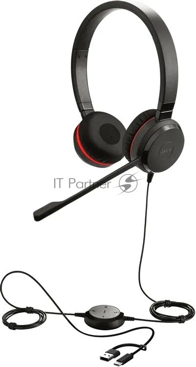 Гарнитура Jabra Evolve 30 II чёрный, проводная, USB
