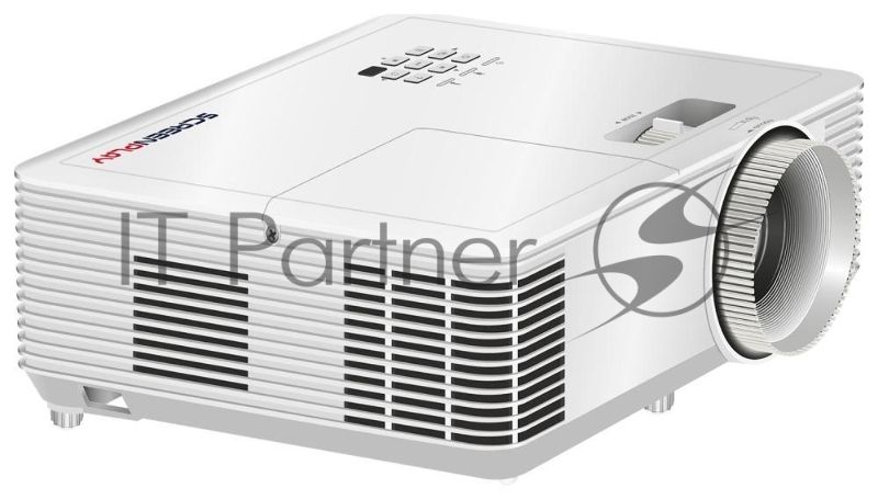 Проектор ScreenPlay INFOCUS [SP124] DLP, 4000 lm, XGA, 30 000:1, 1.942.16:1, HDMI 1.4, VGA in, S-Video, 3.5mm in/out, USB-A, лампа 15 000ч.(ECO mode), 3W, 27дБ, 2,9 кг, БЕЛЫЙ