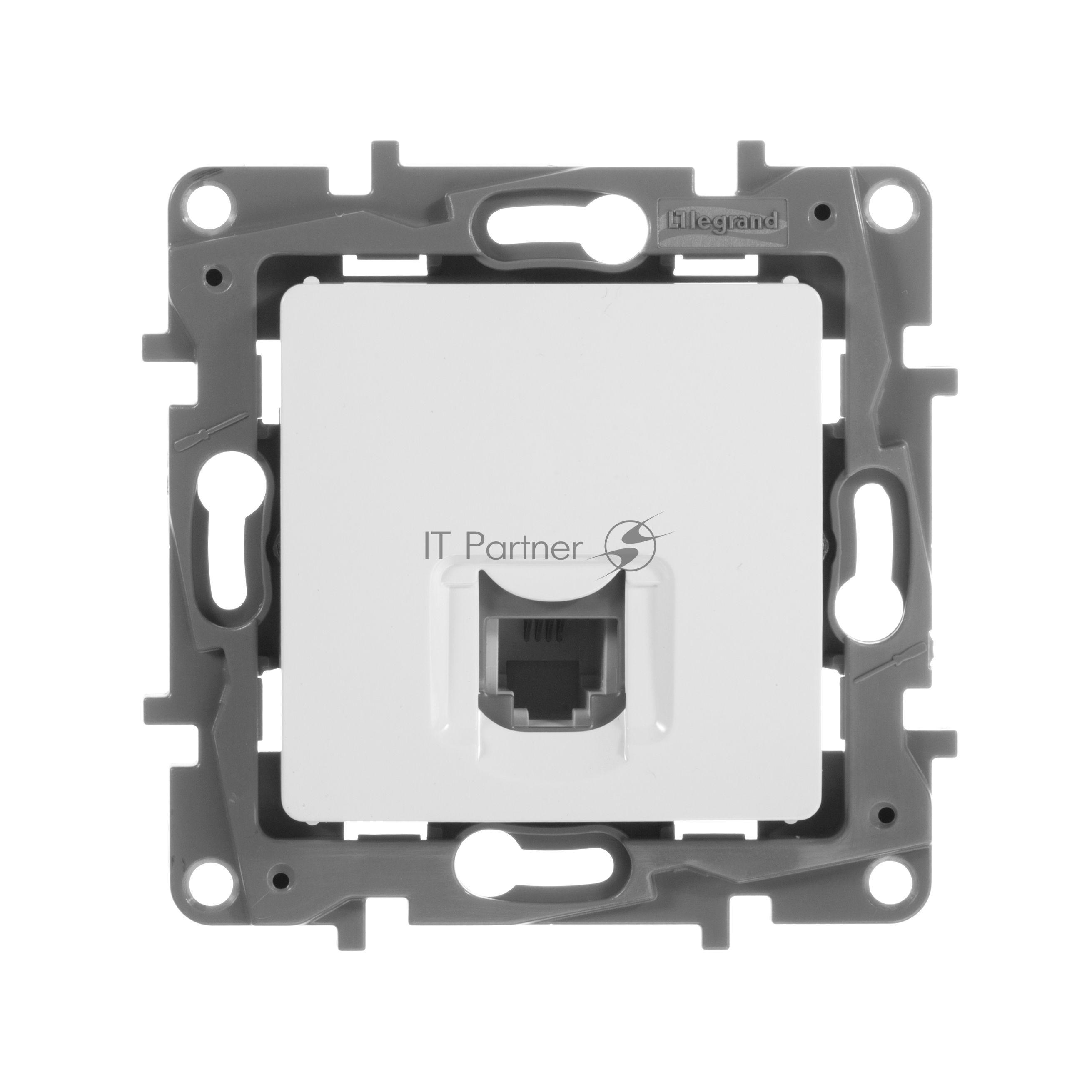 Розетка RJ11, бел. ETIKA Розетка RJ11, бел.