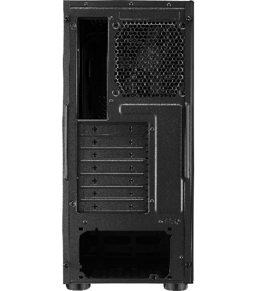 Компьютерный корпус без блока питания Cooler Master Elite 500, 2xUSB3.2, 1x120Fan, w/o PSU, Black, w/o ODD, Window TG left panel, ATX