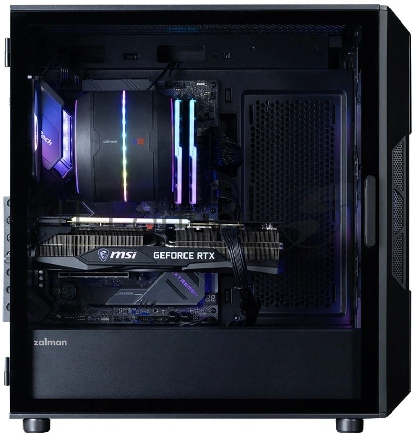 Компьютерный корпус ZALMAN MidiTower I3 NEO ARGb V2 black (ATX, без БП, 2xUSB3.0, 4x120мм ARGb) (Zalman i3 NEO ARGb V2 Black)