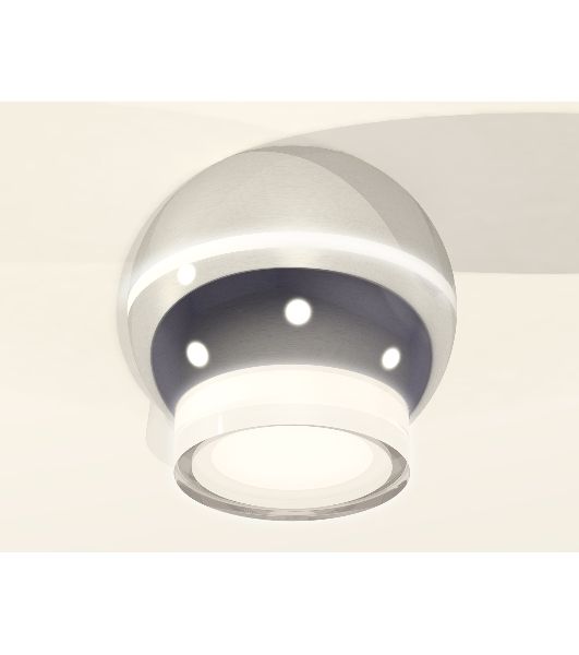 Светильник Ambrella Light XS1104031 PSL/FR серебро полированное/белый матовый MR16 GU5.3 LED 3W 4200K (C1104, N7160)