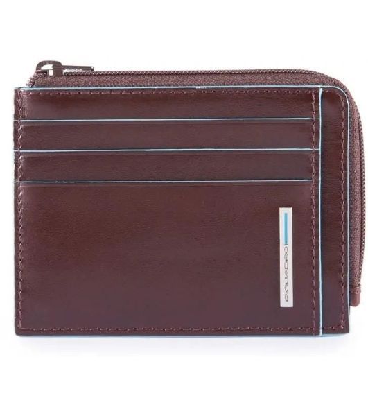 Чехол для кредитных карт Piquadro Blue Square PP4822B2R/MO, натур.кожа, коричневый