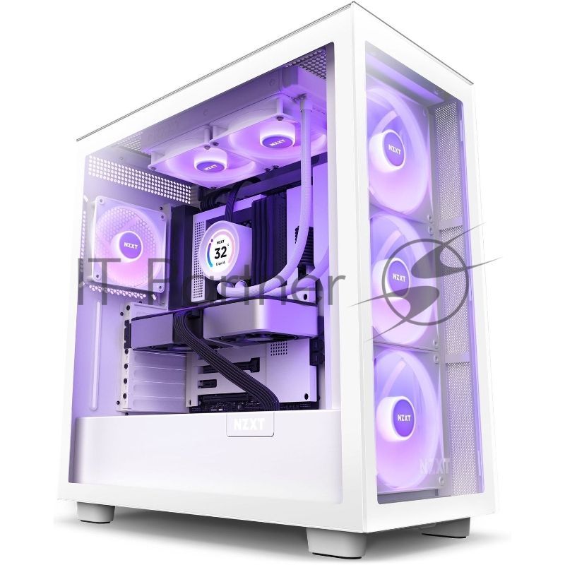 Система жидкостного охлаждения NZXT Kraken Elite 240 RGB белый 120мм алюминий+медь 2800rpm 33db 4-pin
