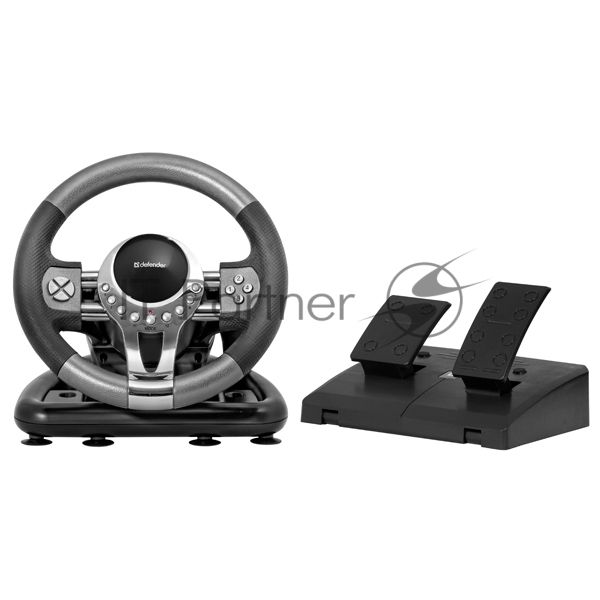 Игровой руль Defender FORSAGE 12 кн+2перекл.+1перекл. 8-ми позиц., USB