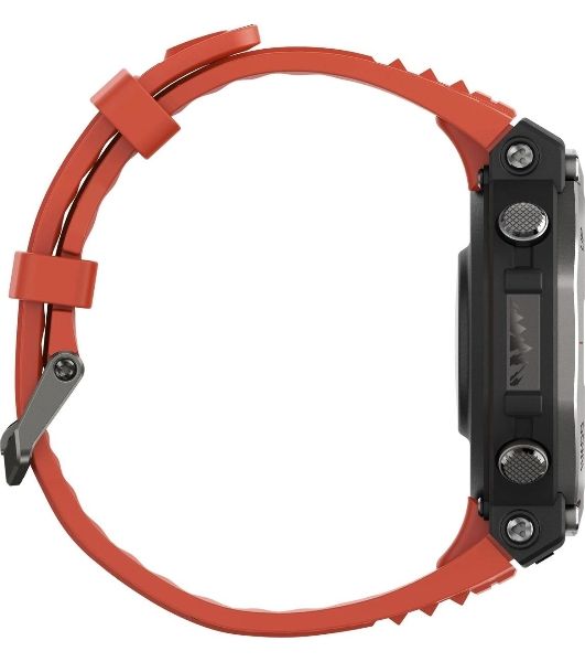 Умные часы Amazfit T-Rex 3 A2323, 1.5" AMOLED, Wi-Fi, Bluetooth, 10ATM, темно-серый / красный