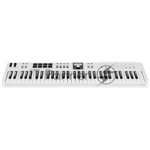 Клавиатура MIDI 231535 Arturia KeyLab Essential 61 mk3 Rose Quartz 61 клавиша, LCD дисплей, 9 энкодеров, 8 пэдов, 9 фейдеров, 12 кнопок управления, колеса высоты тона и модуляции, 1/4" Jack вход для педали, MIDI выход, Type-C