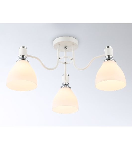 Светильник Ambrella light TR303302/3 WH/CH/FR белый/хром/белый матовый E27*3 max 60W D600*270