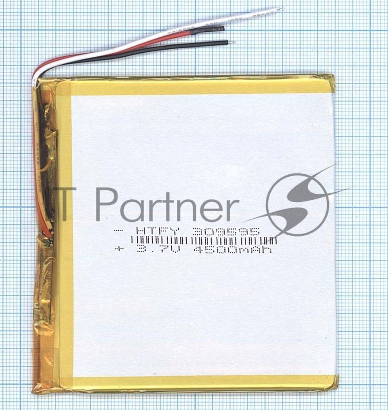 Аккумулятор Li-Pol (батарея) 3x95x95мм 3pin 3.7V/4500mAh