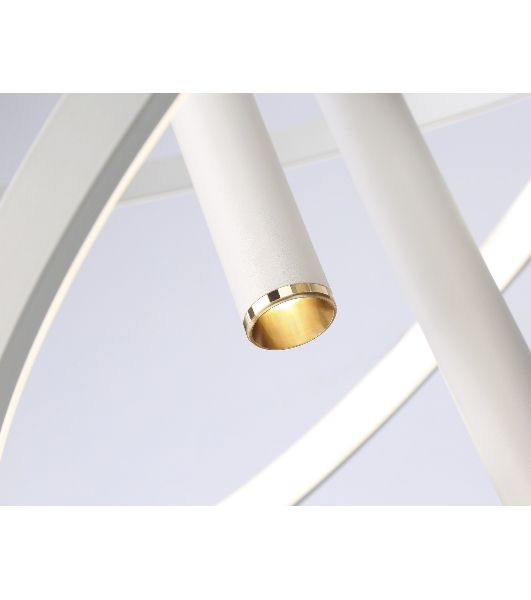 Подвесной светодиодный светильник Ambrella light FL5371/2+3 WH белый 93W 3000K/4200K/6400K+4200K D600/400*1200 (ПДУ ИК)