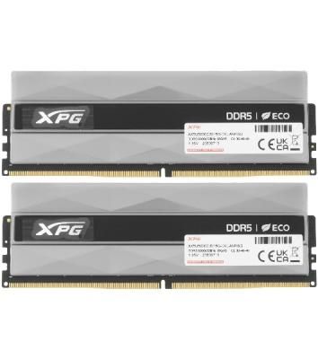 Оперативная память XPG Lancer, DDR5, 32GB (2x16GB), 6000MHz, CL30, DIMM, с радиаторами, RGB, серебристый