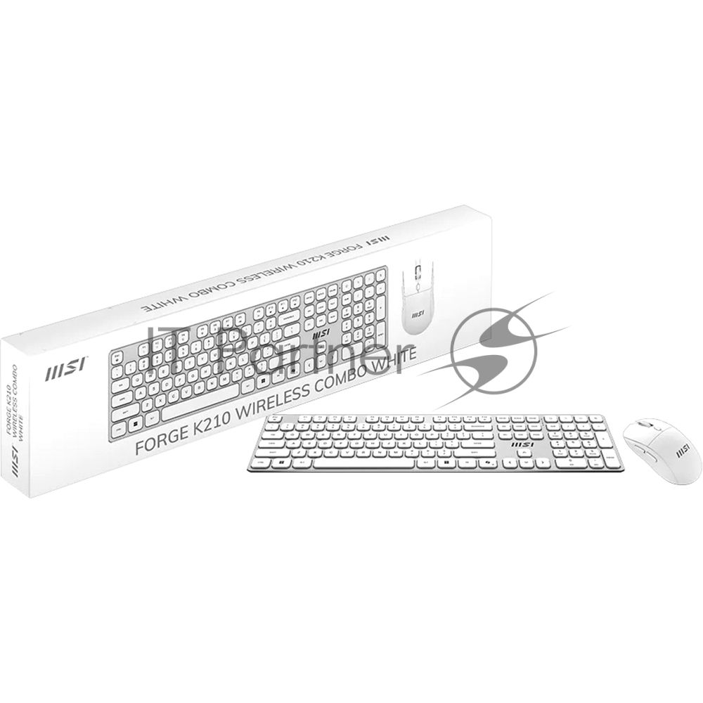 Комплект клавиатура и мышь MSI FORGE K210 W COMBO WHITE RU