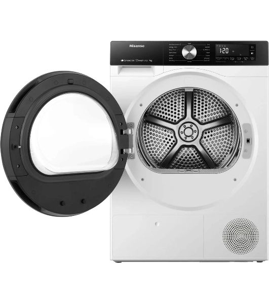 Сушильная машина Hisense DH3S702UWDE белый, 7 кг, сушка - конденсационная, программ - 16, 59.5 x 84.5 x 54 см