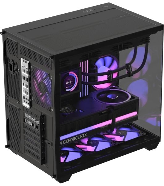 Корпус Formula Crystal Z2 Plus AR V2 Black, Midi-Tower, чёрный, 4 x 120 мм
