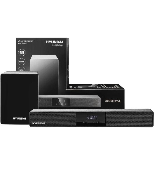Микросистема Hyundai H-HA640 черный 150Вт FM USB BT SD/MMC/MS