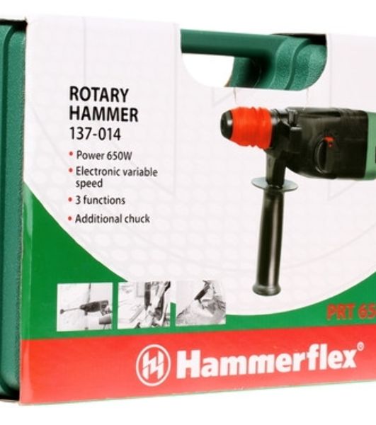 Перфоратор Haммer Flex PRT650D, SDS-plus, 650 Вт, 2,4 Дж, от сети