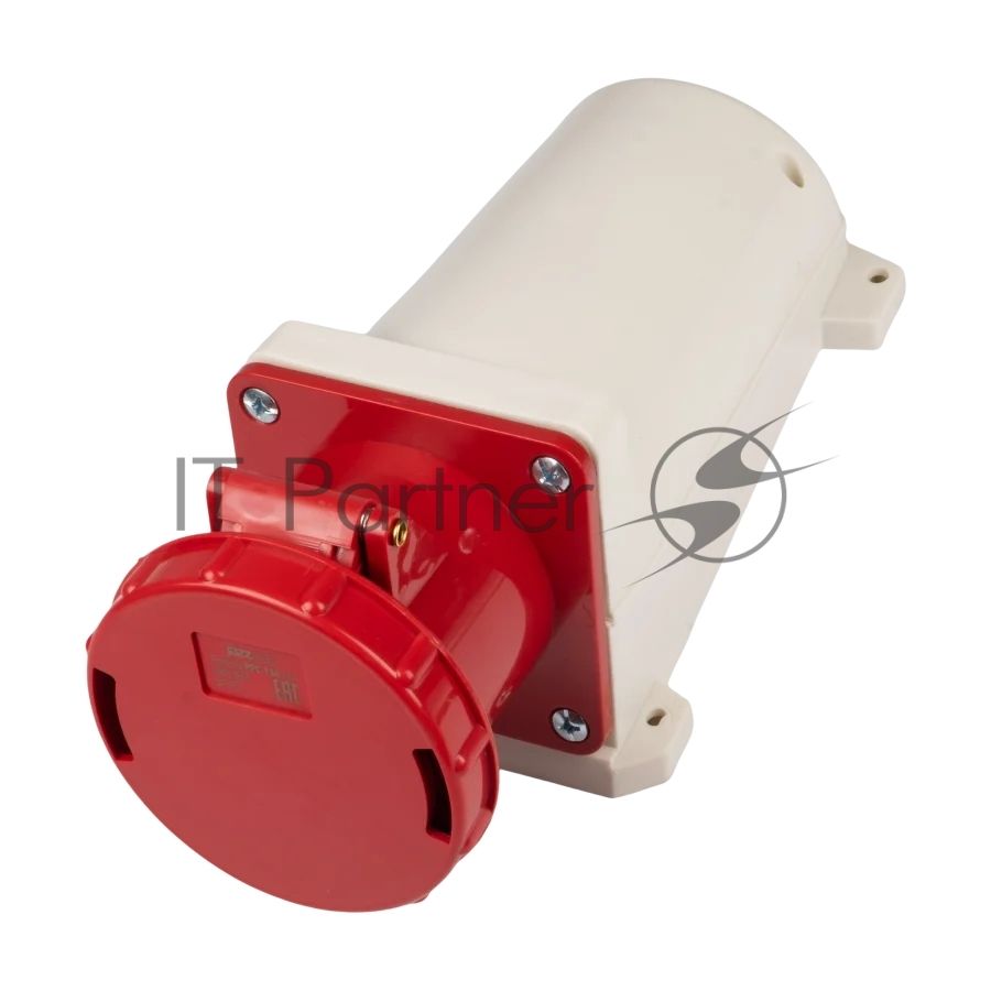 Розетка стационарная для наружной установки PPC 134 3Р+РЕ 63А 380В IP67 Jazzway