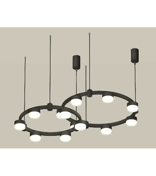 Светильник Ambrella light XR92091006/13 SBK/FR/CL черный песок/белый матовый/прозрачный GX53 (A9209, C9238, C9232, N8399)