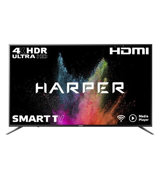 Телевизор Harper 55" 55U750TS черный LED 4K UHD 60Hz Smart TV Android 1.5GB/8GB