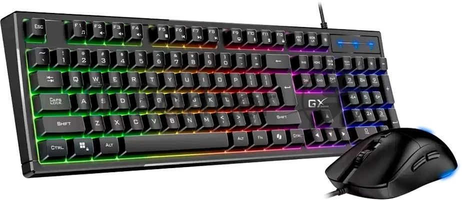 Комплект клавиатура+мышь Genius Scorpion KM-GX6 проводной, USB, 3200 DPI, черный