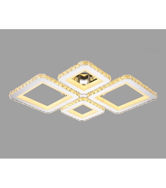 Потолочный светодиодный светильник Ambrella light FA1726/4 CH хром 3000K/4200K/6400K 108W 690*550*100 (ПДУ РАДИО 2.4G)