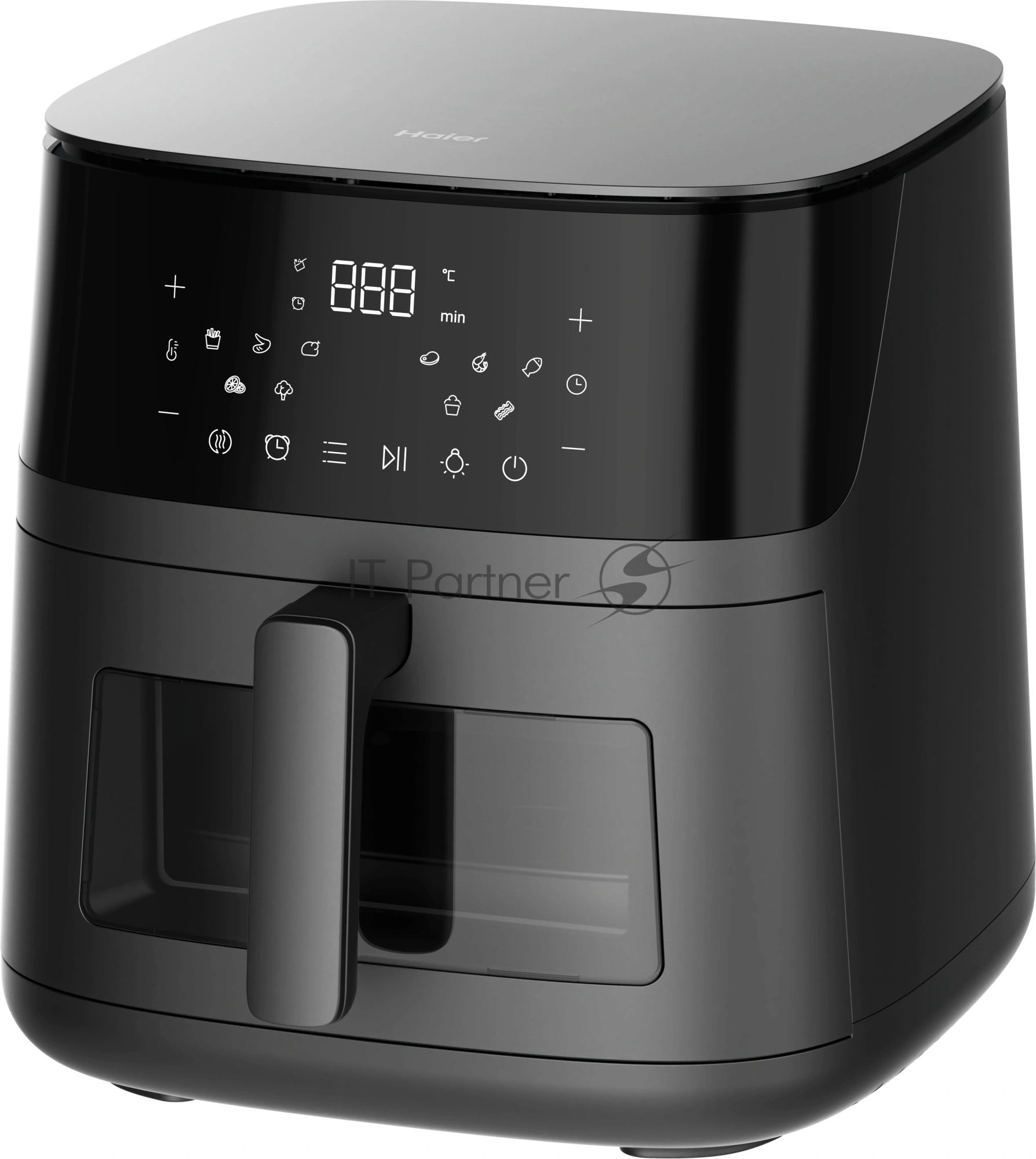 Аэрогриль Haier HAF-700 черный, 2300 Вт, 7 л, сенсор, 10 программ