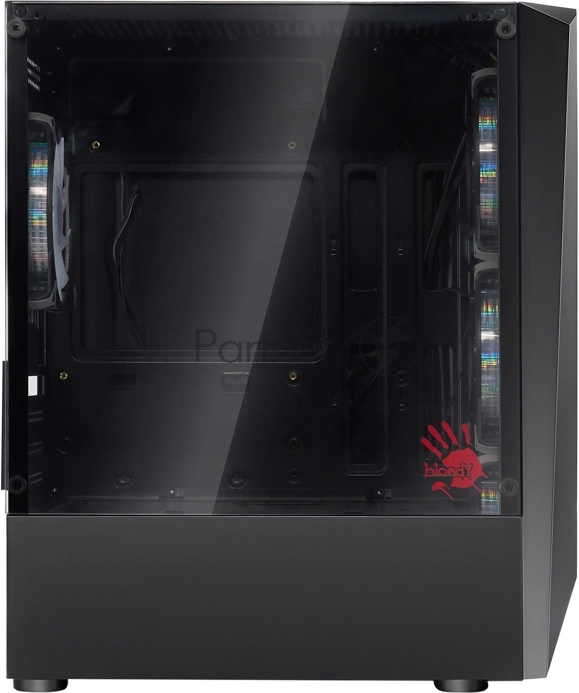 Компьютерный корпус Bloody BD-CC102F черный без БП mATX 2x120мм 2xUSB 2.0 1xUSB 3.0 audio bott PSU