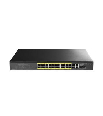 Коммутатор CUDY GS1028EPS2, 24×1 Гбит/с PoE+ + 2×1 Гбит/с + 2×1 Гбит/с SFP (Combo), настраиваемый