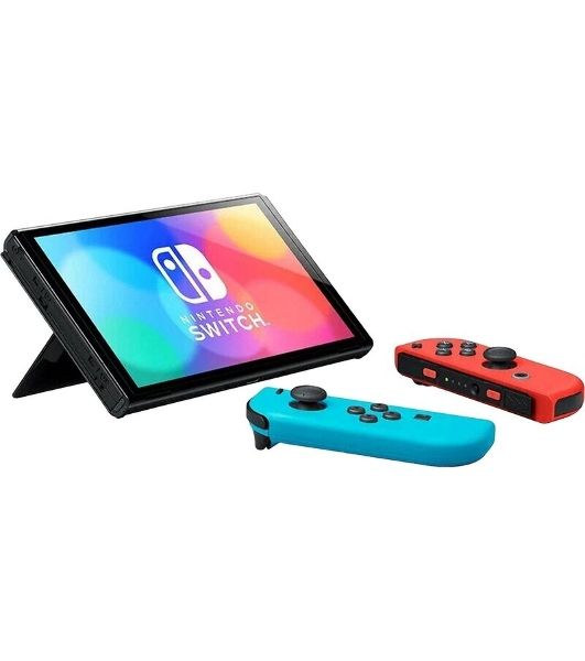 Игровая приставка Nintendo Switch OLED сине-красный
