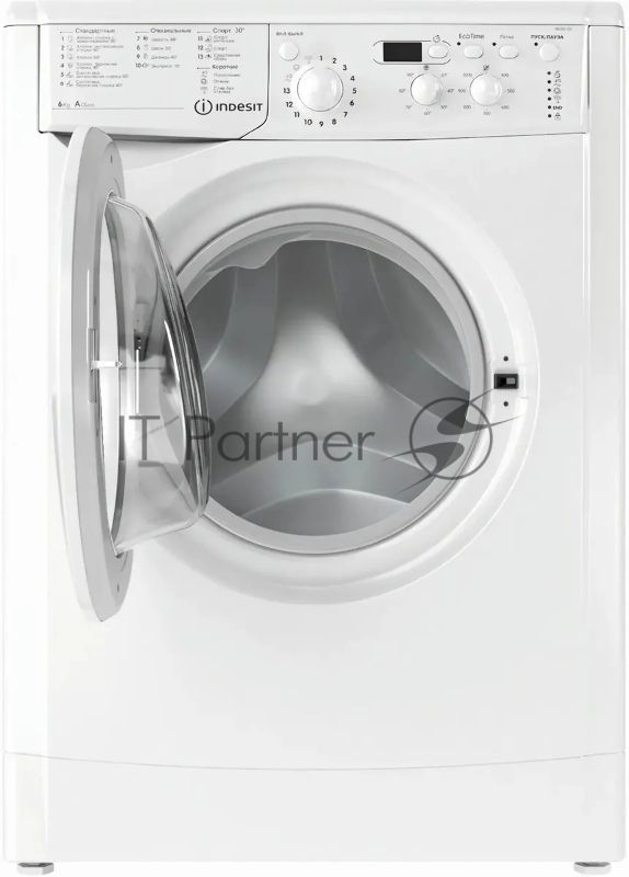 Стиральная машина Indesit IWSE6105(CIS)L белый, загрузка фронтальная 6 кг, 1000 об/мин., класс: А