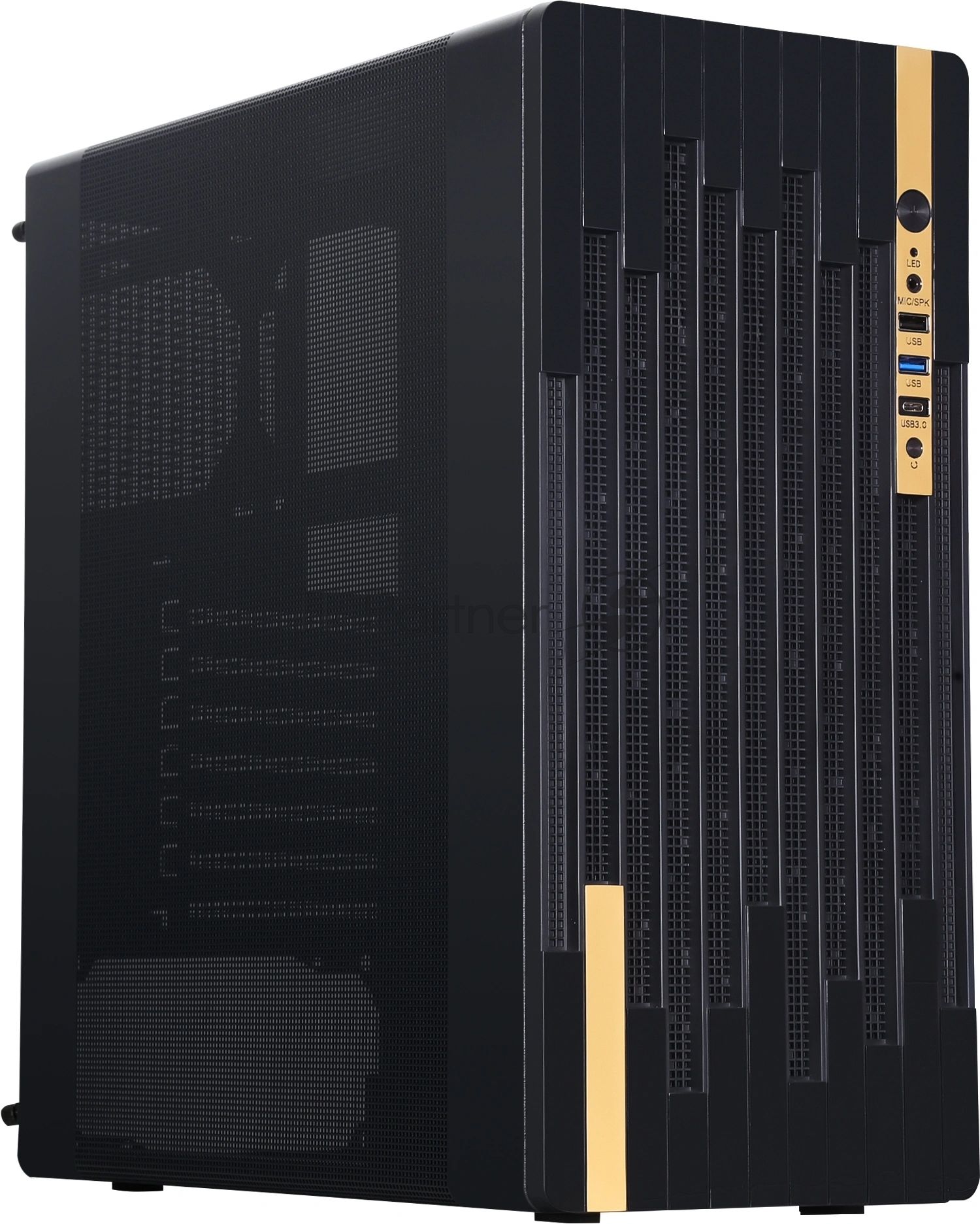 Компьютерный корпус Accord ACC-188R2 черный без БП ATX 4x120мм 1xUSB 2.0 1xUSB 3.0 1xUSB3.1 audio