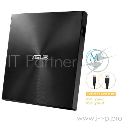 Оптический привод DVD-RW Asus SDRW-08U9M-U черный USB slim ultra slim M-Disk Mac внешний RTL