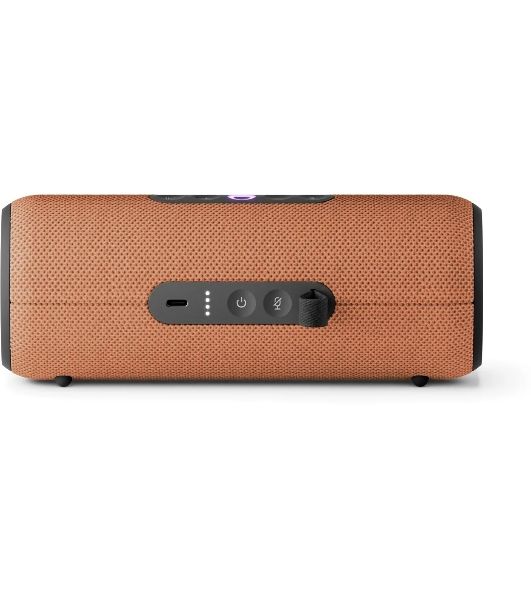 Умная колонка Яндекс Станция Стрит, 30Вт, компактная, 2 динамика, Wi-Fi, Bluetooth 5.0, Алиса, оранжевый